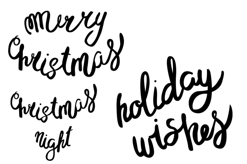 christmas-lettering-and-patterns-set