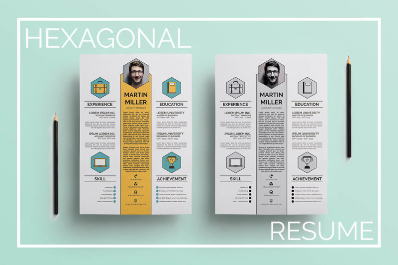 hexagonal-resume