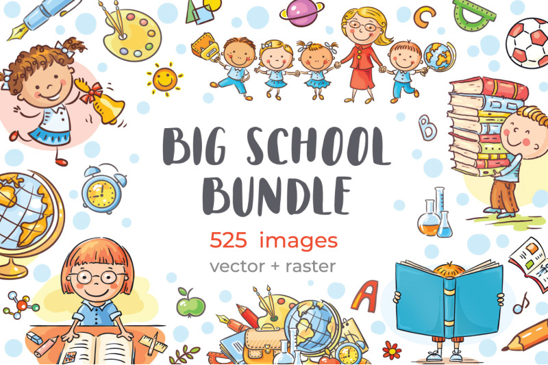 back-to-school-happy-doodle-school-kids-clipart-bundle
