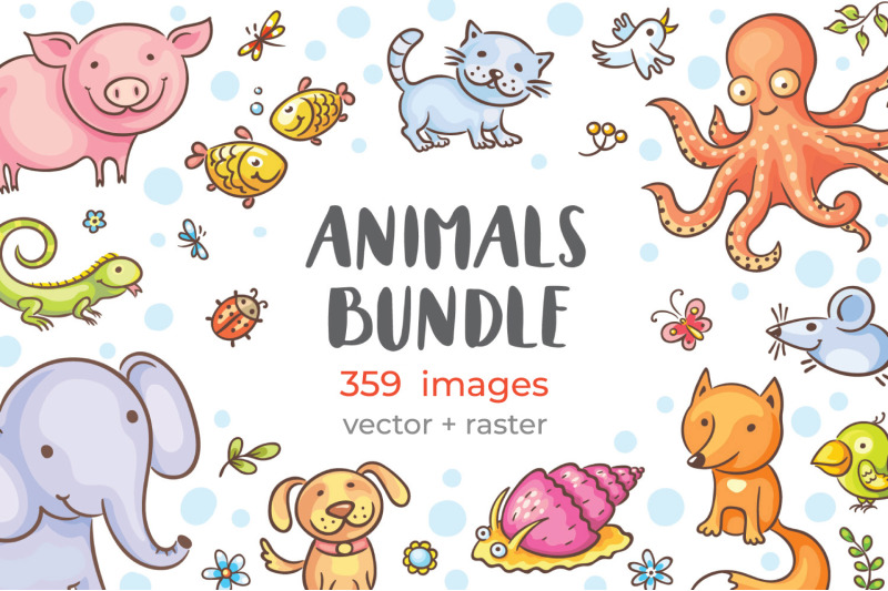 cartoon-drawing-cute-animals-bundle