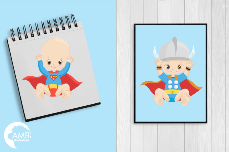 superhero-babies-clipart-graphics-illustrations-amb-1337