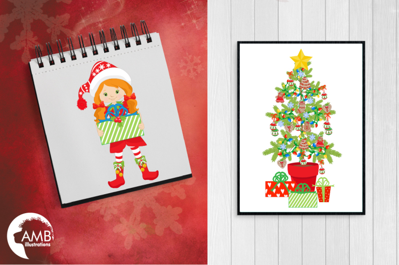 christmas-morning-kids-clipart-graphics-illustrations-amb-1519