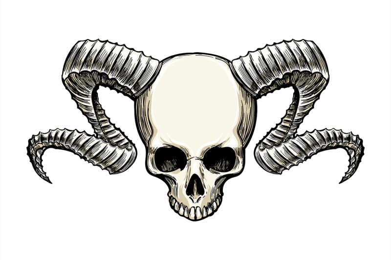 skull-with-horns