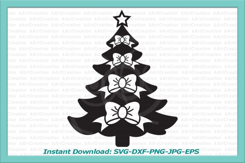 christmas-tree-svg-christmas-svg-bow-svg-cuttable-design-christmas-elements-svg-cricut-design-christmas-tree-silhouette-dxf-star-svg