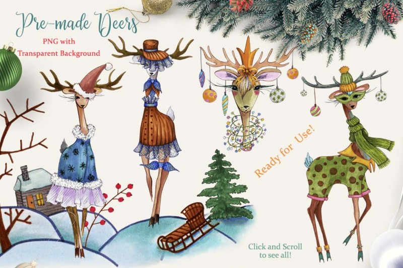 fashion-christmas-deer-creator