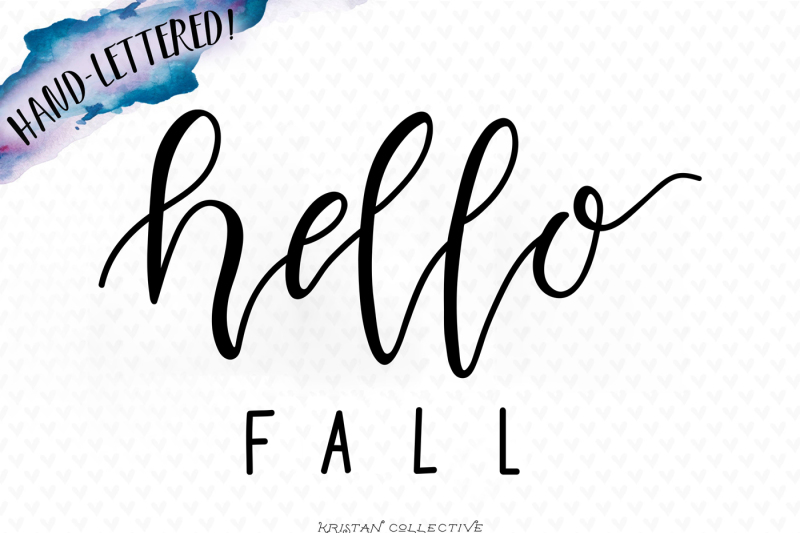 hello-fall-hand-lettered-svg