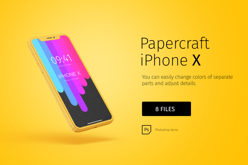 paper-craft-model-iphone-x