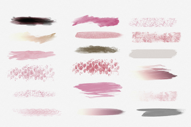 mauvelous-pink-watercolor-paint-strokes