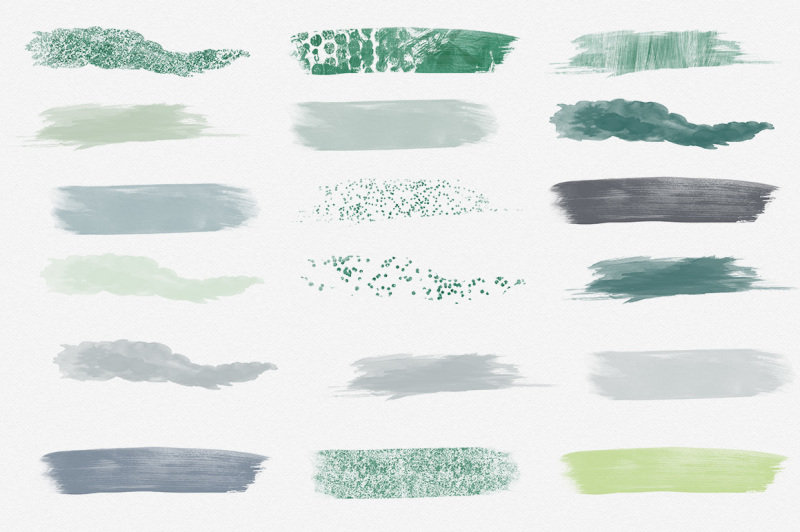 holly-jolly-watercolor-brush-strokes-set