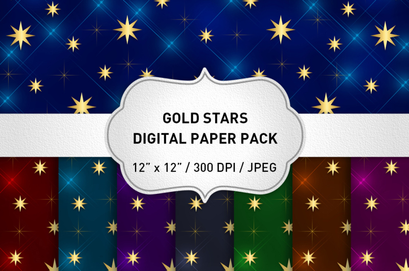 gold-stars-digital-paper-christmas-digital-paper-scrapbook-paper