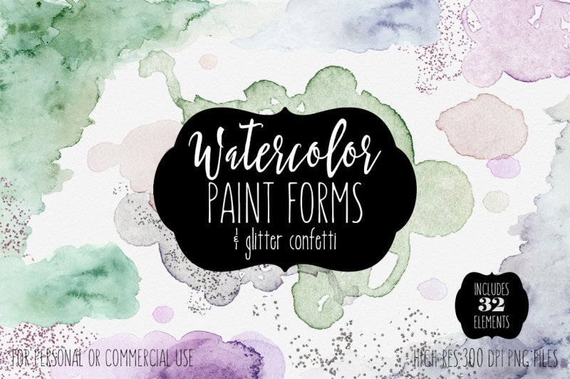 watercolor-paint-textures-forms-and-edges