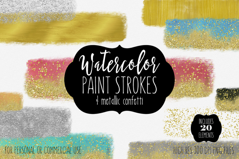 gold-metallic-watercolor-paint-strokes-and-confetti-glitter