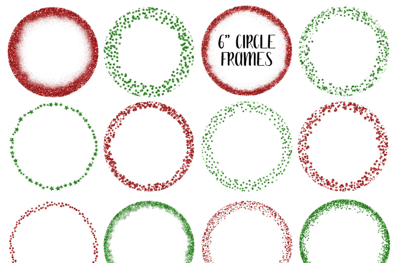 christmas-glitter-frames-and-borders-png-clipart-bundle