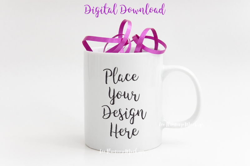 Download Download White mug mockup feminine romantic PSD Mockup ...