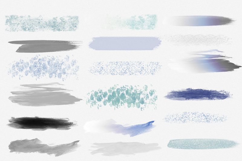 frosty-winter-watercolor-blue-and-silver-brush-strokes-graphics