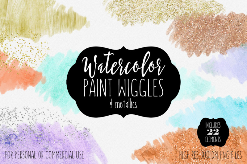 watercolor-paint-washes-splash-and-rose-gold-copper-confetti