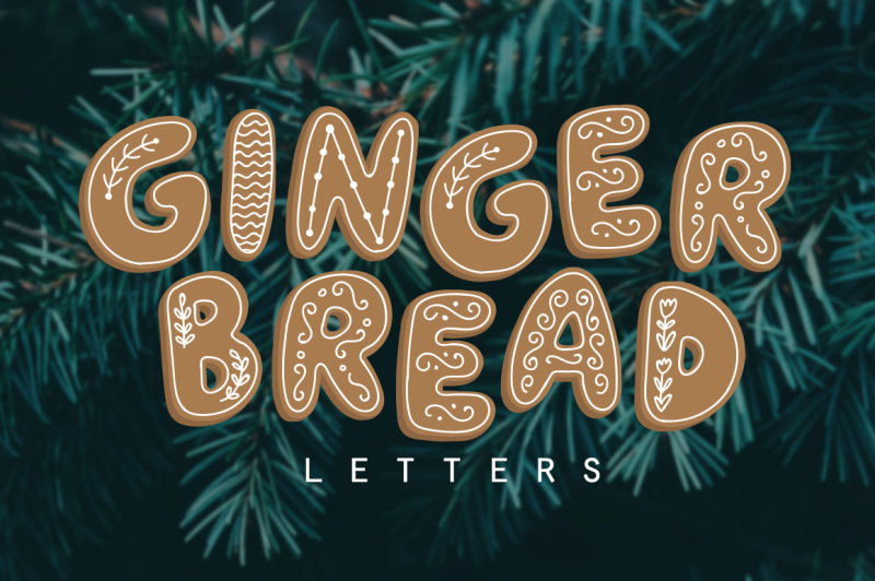 gingerbread-letters