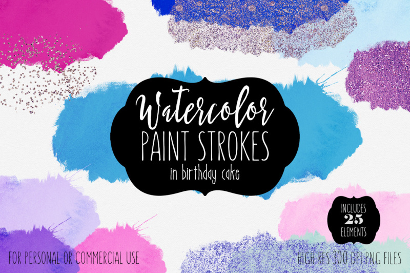 watercolor-paint-strokes-splatters-in-birthday-cake-color-palette