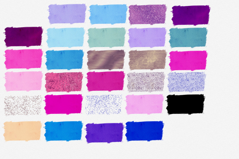 vivid-watercolor-paint-stroke-swatches-in-purple-and-pinks