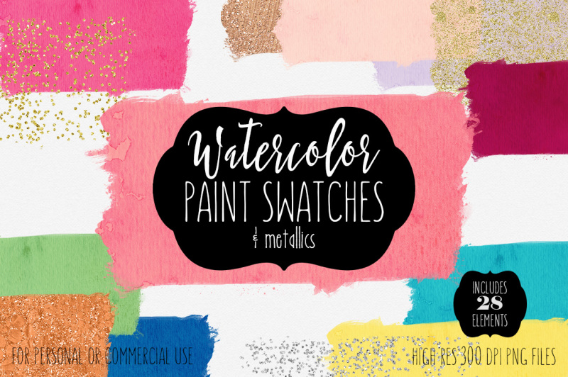 watercolor-and-confetti-paint-rectangle-swatches-in-rainbow-colors