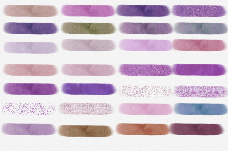 watercolor-brush-paint-rectangles-in-orchid-purple-and-rose-gold