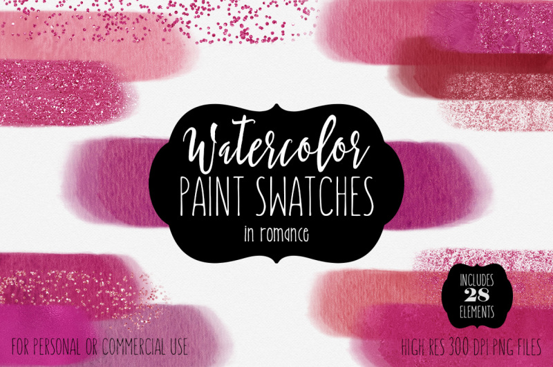 pink-romance-watercolor-paint-rectangles-in-lipstick-colors