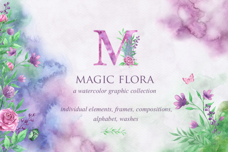 magic-floral-watercolor-collection