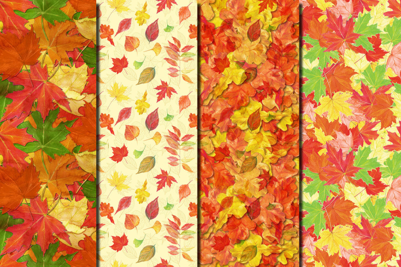 autumn-leaves-seamless-patterns