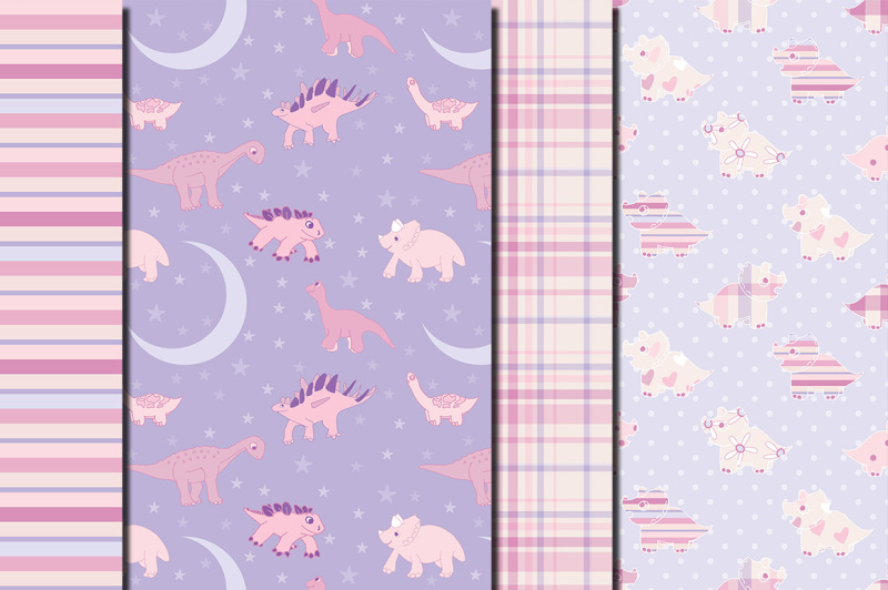 pink-dino-seamless-patterns