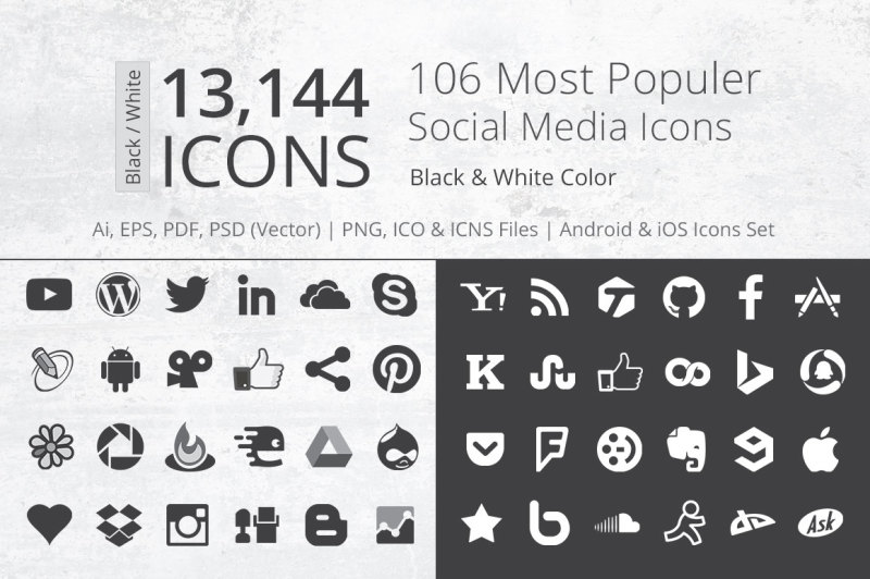 212-b-and-w-social-media-icons