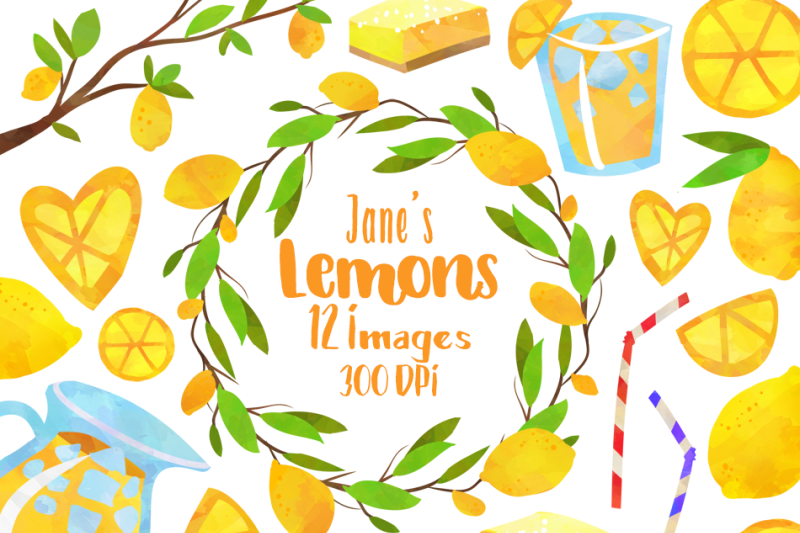 lemon-clipart-set