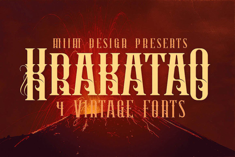krakatao-vintage-font