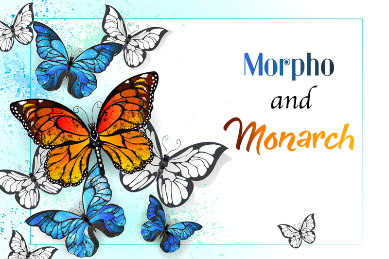 background-with-monarchs-and-morpho-butterflies