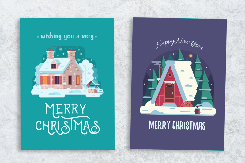 rural-winter-houses-christmas-cards