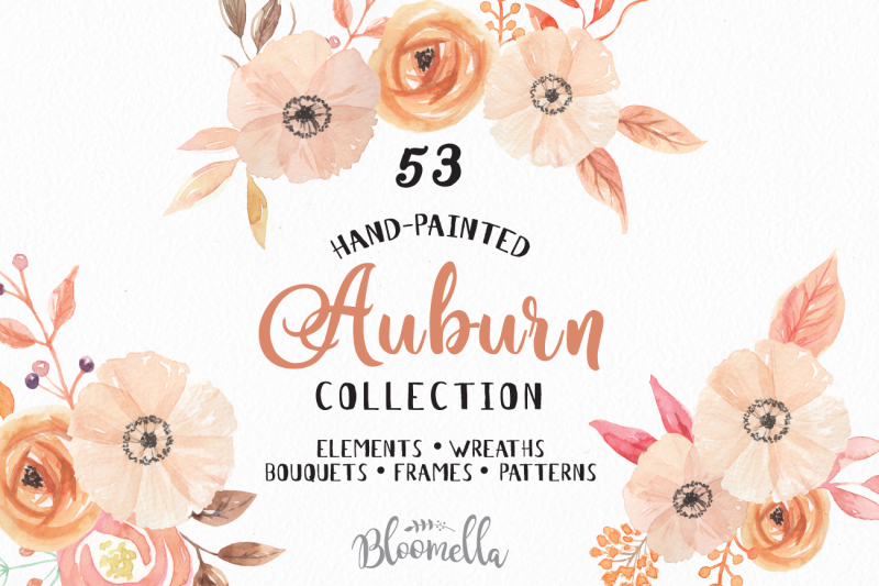 auburn-autumn-watercolor-package-huge-53-collection-fall-flowers-and-leaves
