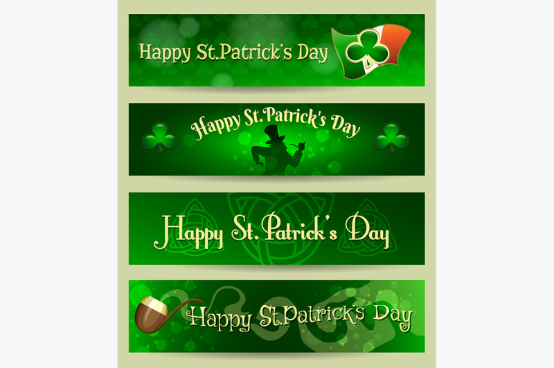 st-patricks-day-headers-or-banners-set