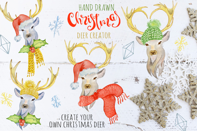 christmas-deer-watercolor-creator