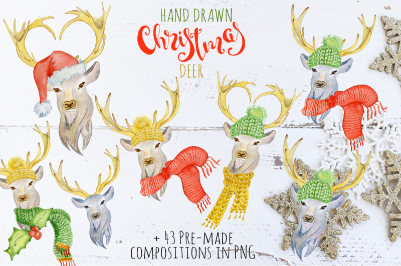 christmas-deer-watercolor-creator