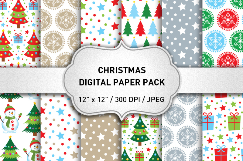 christmas-digital-paper-pack-graphics-pattern-christmas-backgrounds