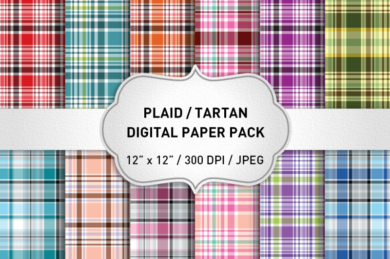plaid-digital-paper-pack