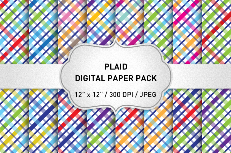 christmas-plaid-digital-paper-pack