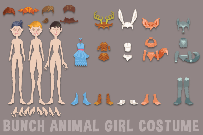 bunch-animal-girl-costume