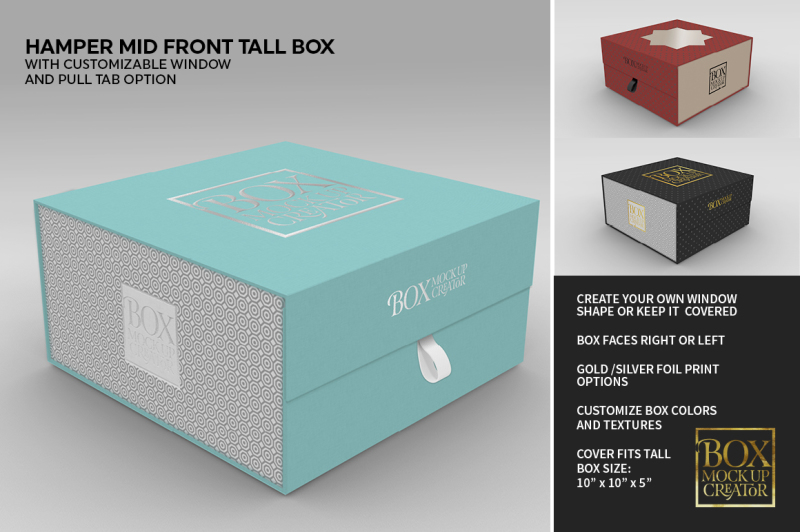 Download Square Kraft Box Mockup Front View Yellowimages