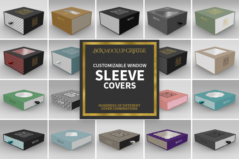 Download Box Mock Up Creator Square Edition By Inc Design Studio Thehungryjpeg Com