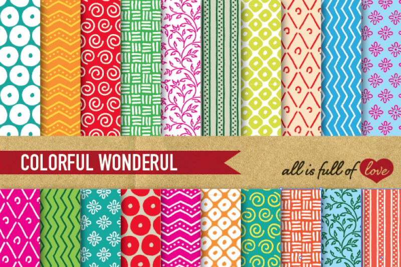 hand-drawn-multicolor-digital-paper-pack-dream-collection