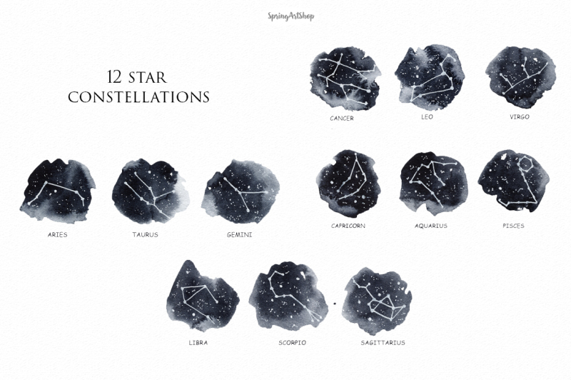 zodiac-constellations-and-moon-clipart