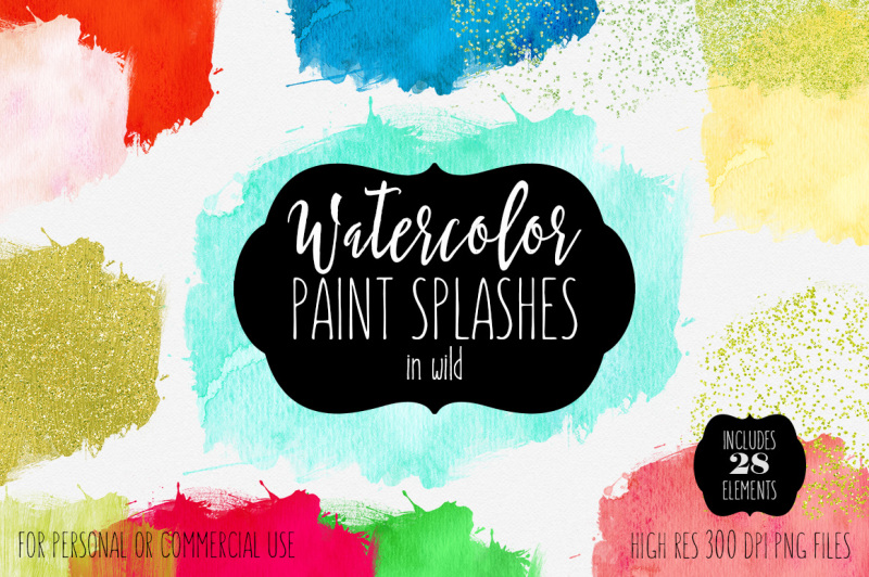 watercolor-paint-splatters-rainbow-colors-and-gold-metallic