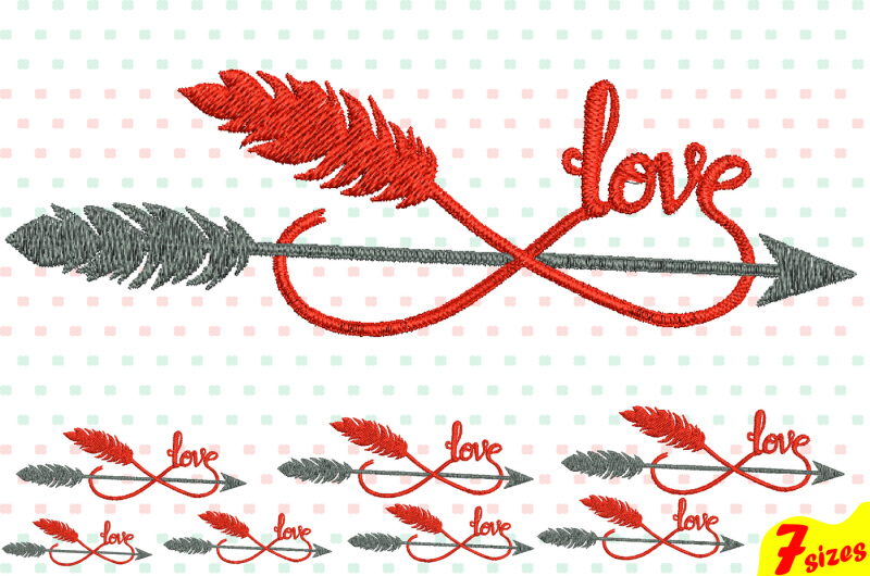 infinity-love-embroidery-design-machine-instant-download-commercial-use-digital-file-4x4-5x7-hoop-icon-symbol-sign-arrow-feather-infinity-arrows-love-valentine-120b