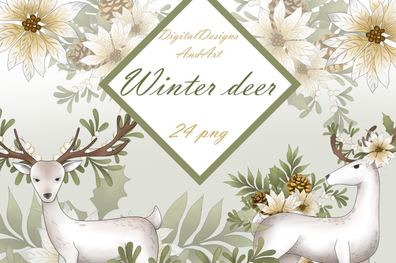 winter-deer