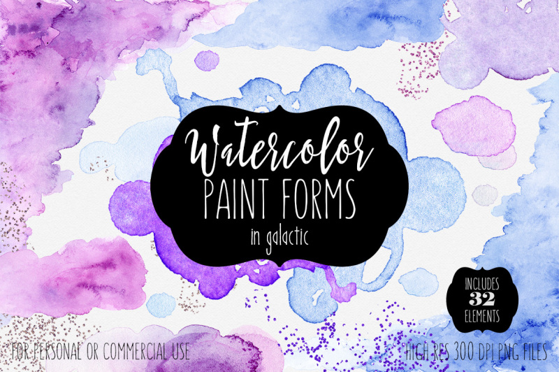 watercolor-paint-wash-shapes-and-edges-textures-in-pink-blue-and-purple